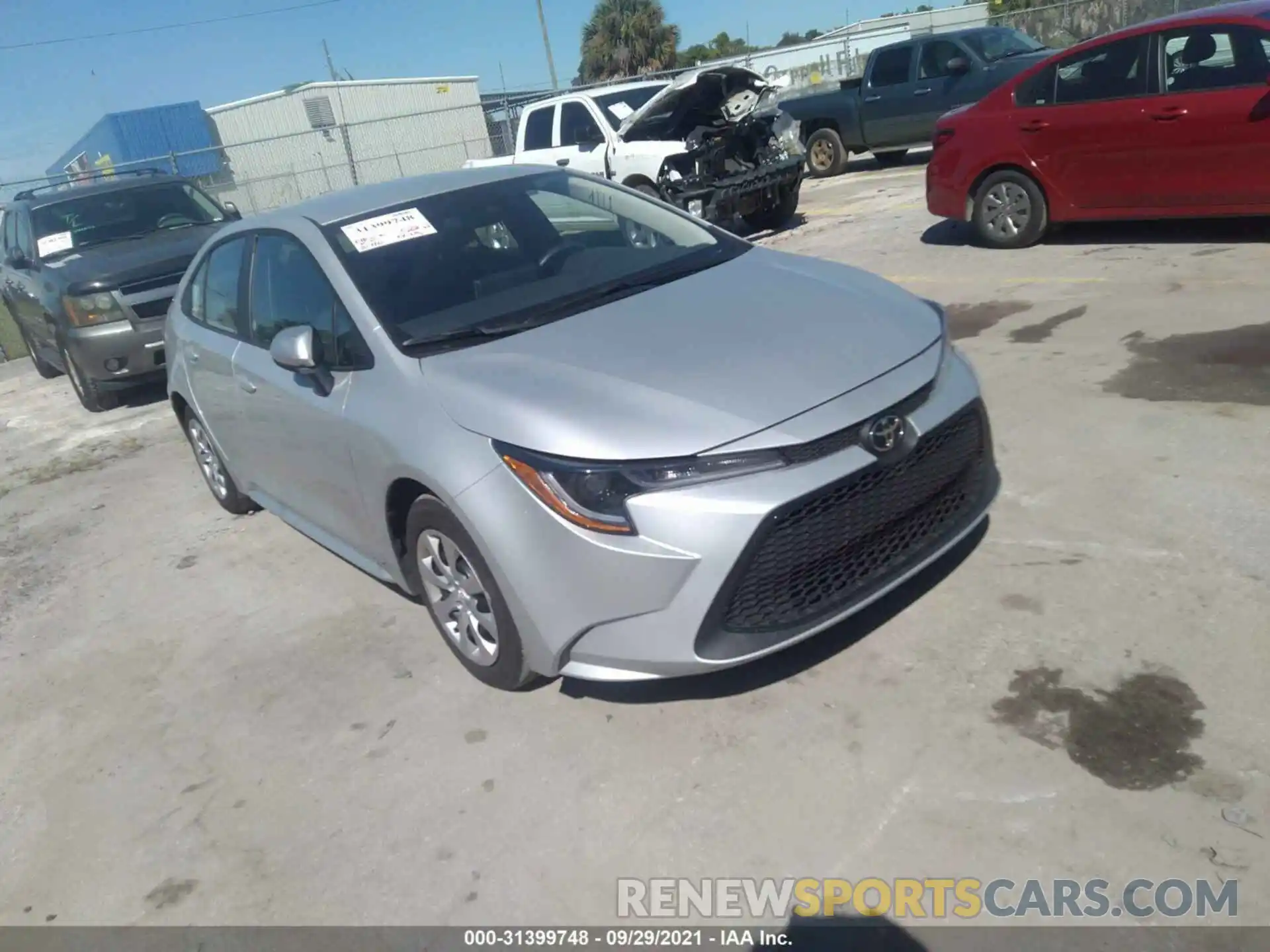 1 Photograph of a damaged car 5YFEPMAE2MP246871 TOYOTA COROLLA 2021