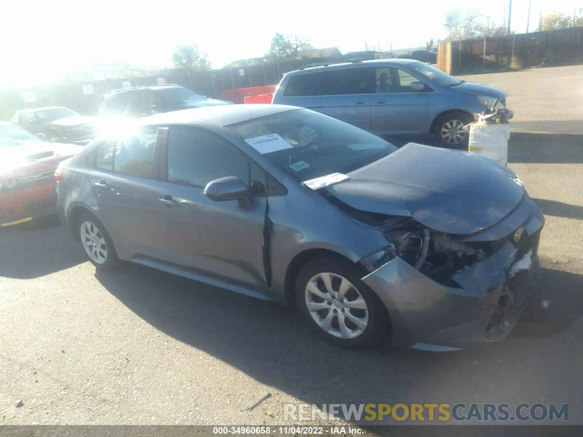 1 Photograph of a damaged car 5YFEPMAE2MP247129 TOYOTA COROLLA 2021