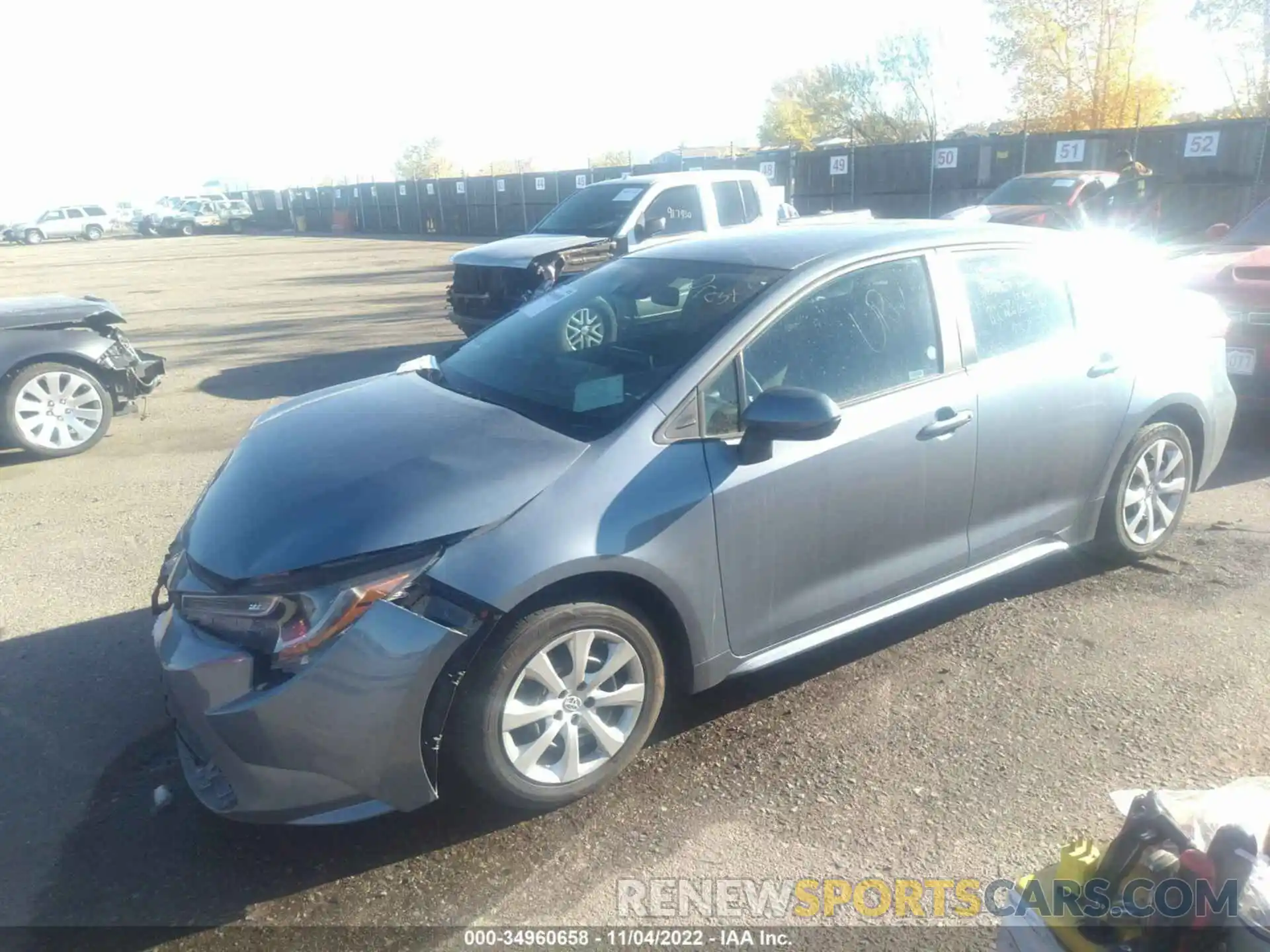 2 Photograph of a damaged car 5YFEPMAE2MP247129 TOYOTA COROLLA 2021