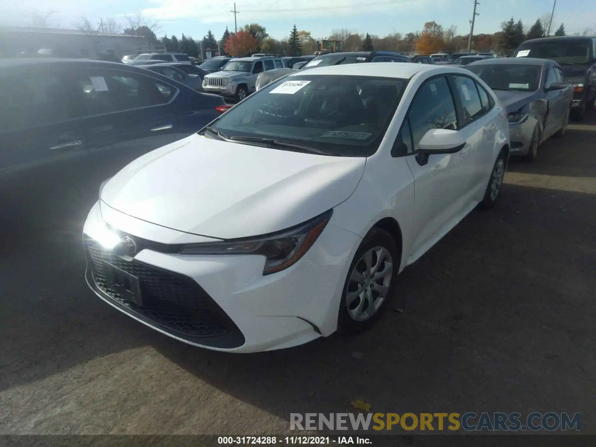 2 Photograph of a damaged car 5YFEPMAE2MP248779 TOYOTA COROLLA 2021