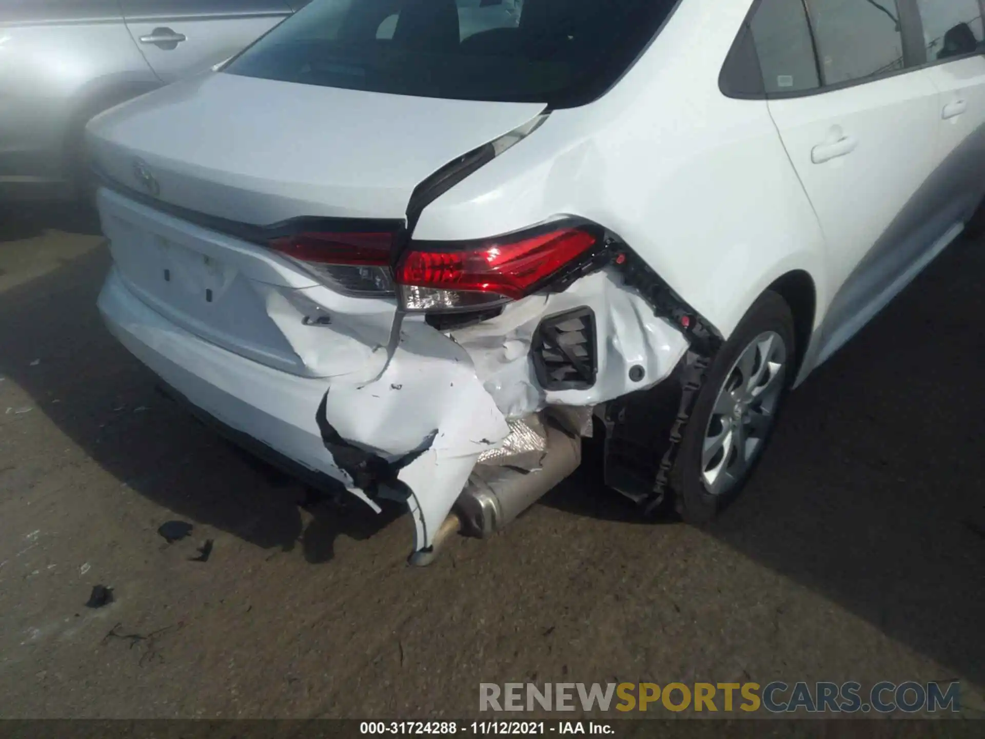 6 Photograph of a damaged car 5YFEPMAE2MP248779 TOYOTA COROLLA 2021