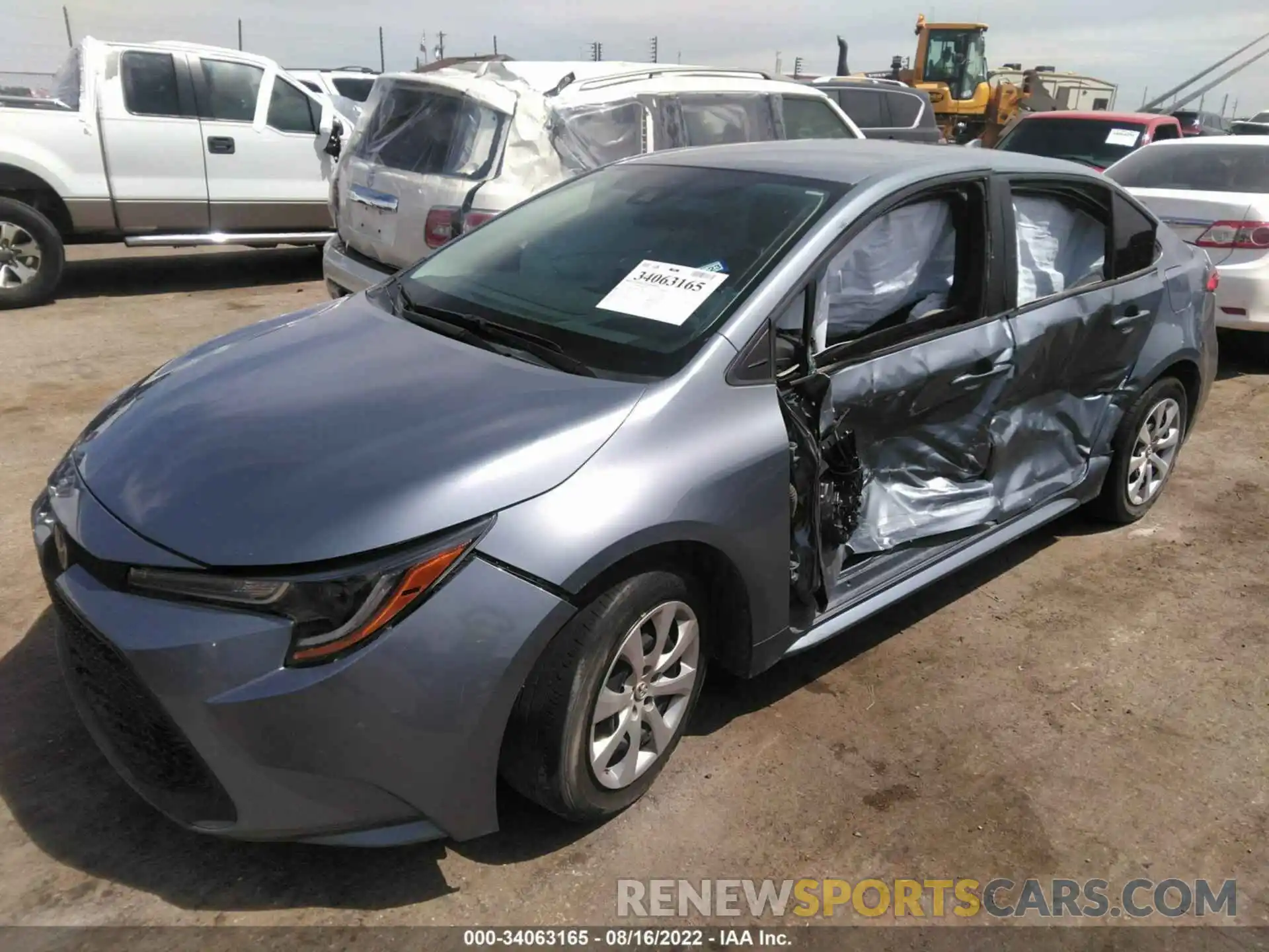 2 Photograph of a damaged car 5YFEPMAE2MP249768 TOYOTA COROLLA 2021