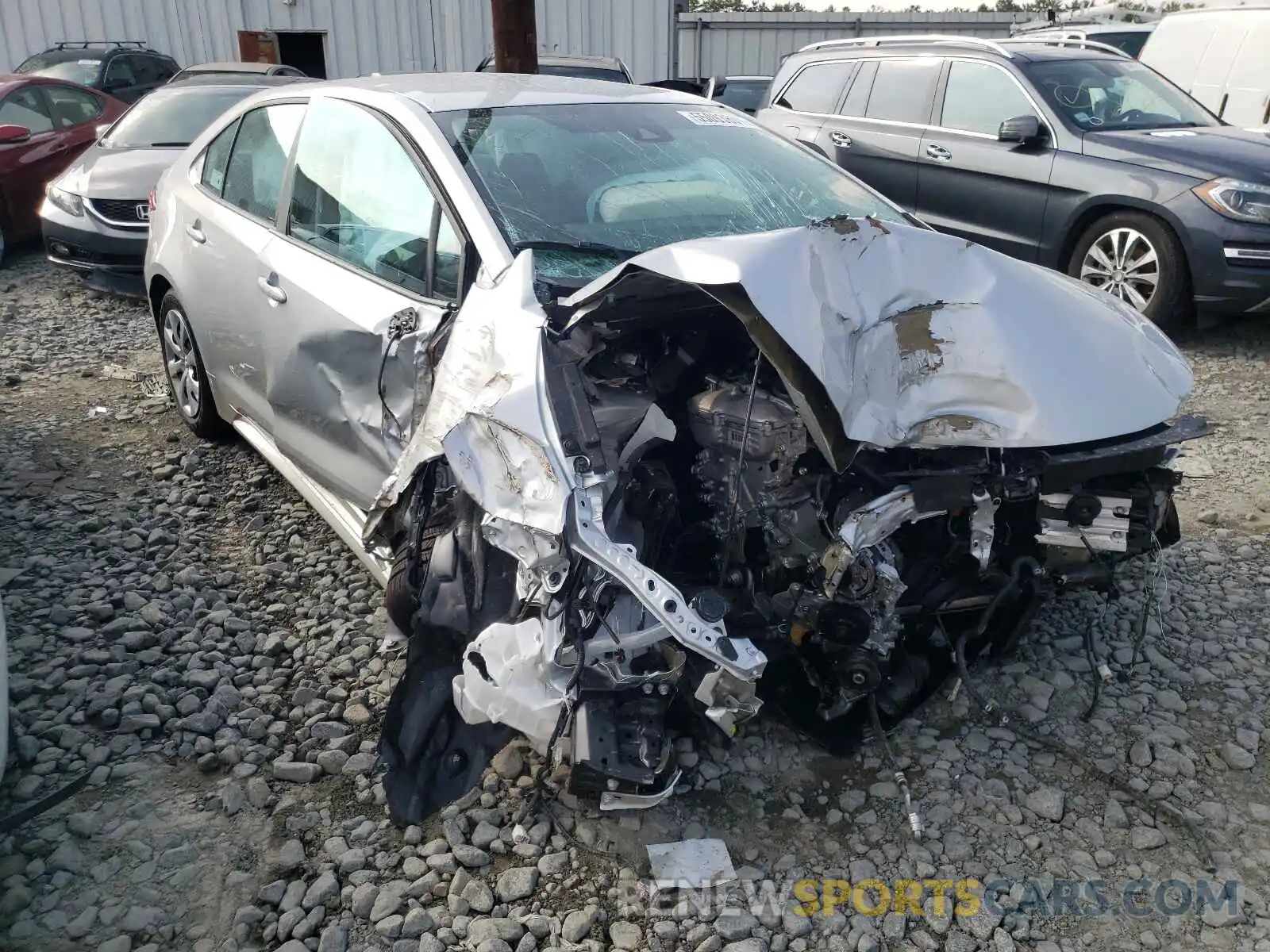 1 Photograph of a damaged car 5YFEPMAE2MP256039 TOYOTA COROLLA 2021