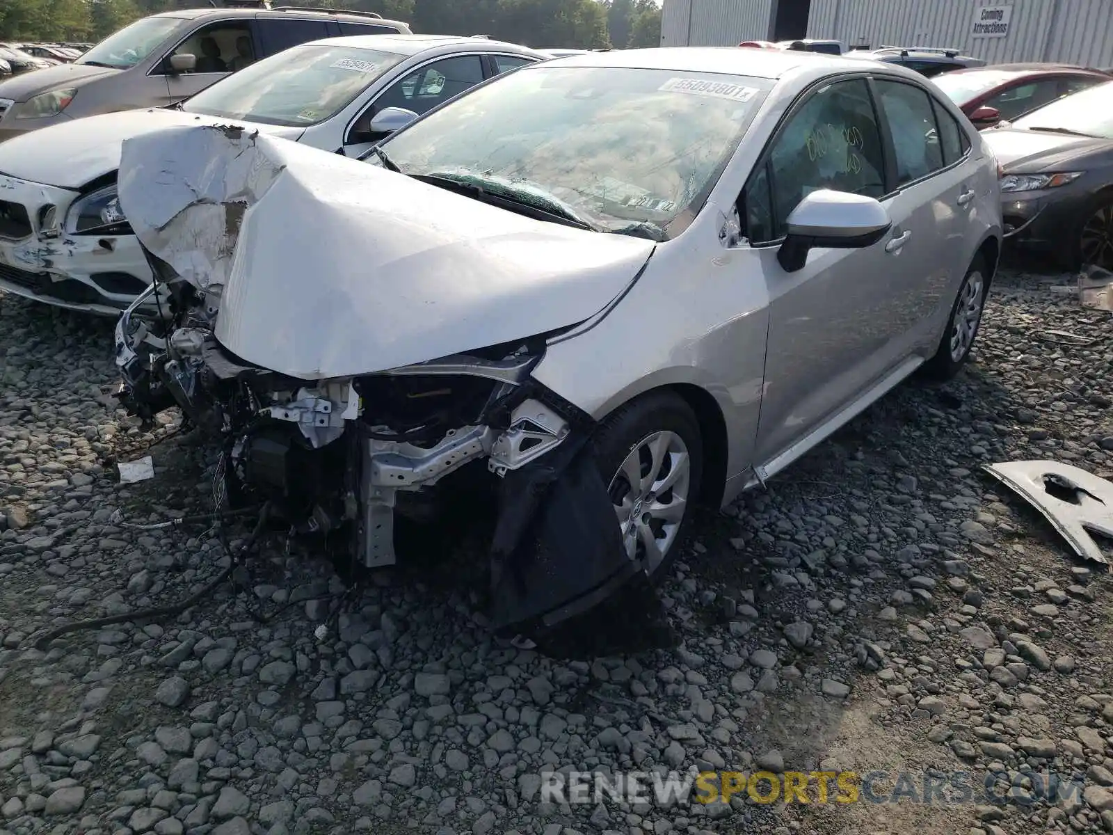 2 Photograph of a damaged car 5YFEPMAE2MP256039 TOYOTA COROLLA 2021