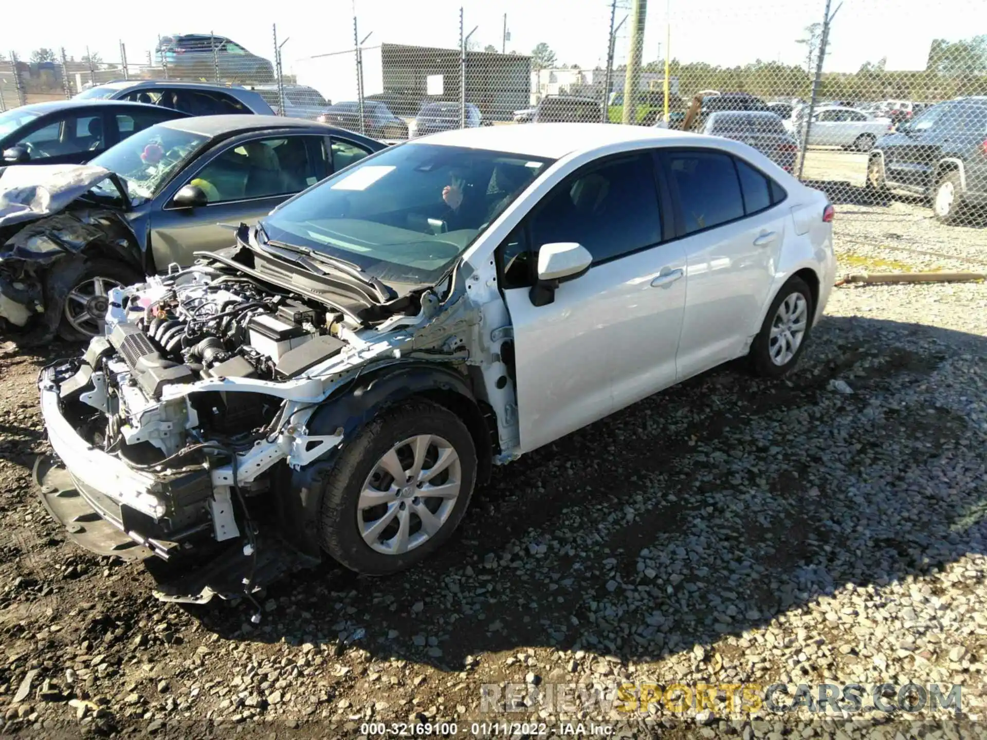 2 Photograph of a damaged car 5YFEPMAE2MP257708 TOYOTA COROLLA 2021