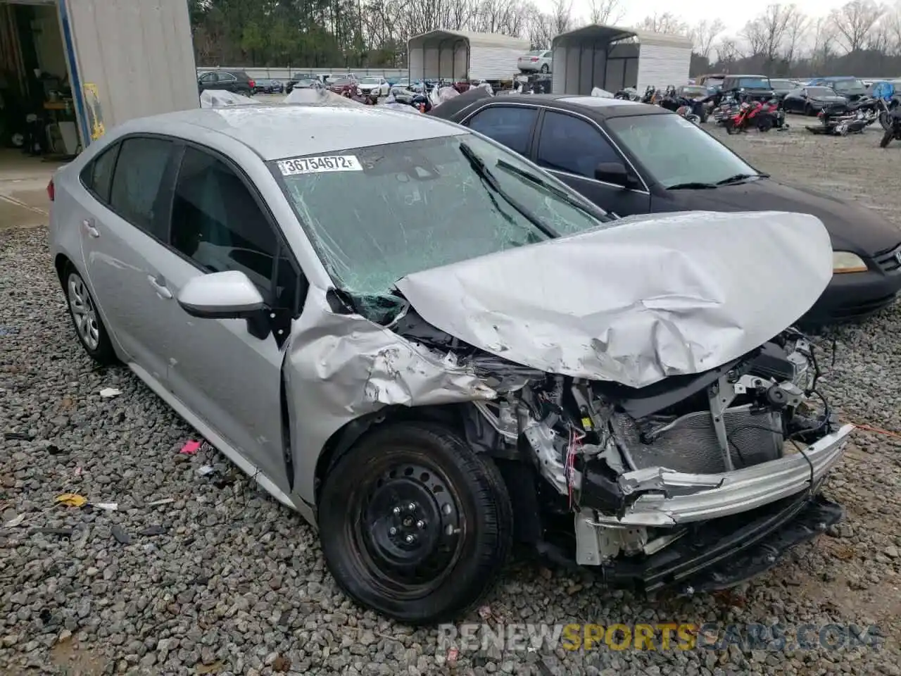 1 Photograph of a damaged car 5YFEPMAE2MP259975 TOYOTA COROLLA 2021