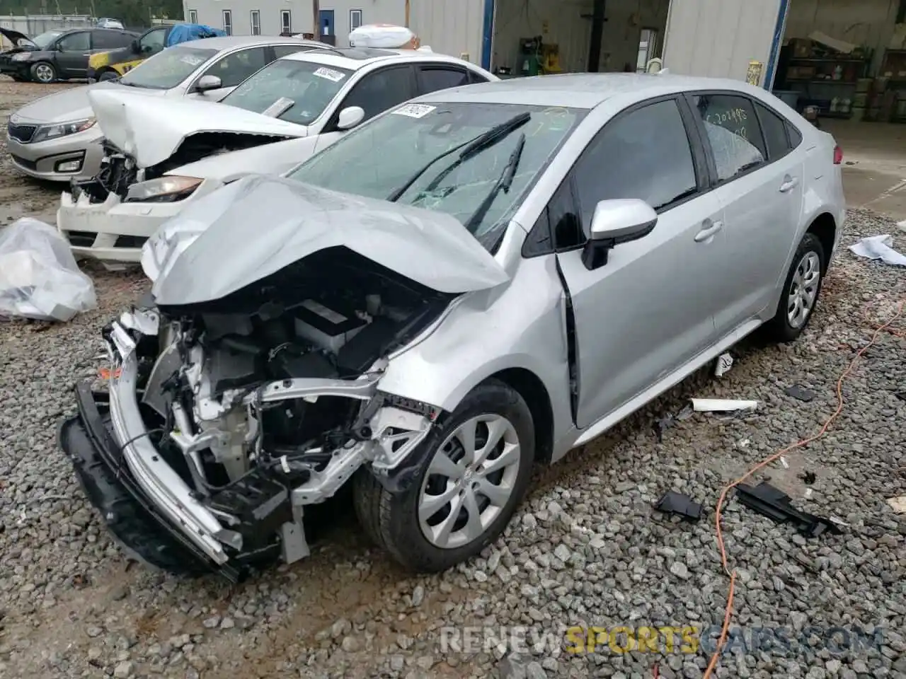 2 Photograph of a damaged car 5YFEPMAE2MP259975 TOYOTA COROLLA 2021