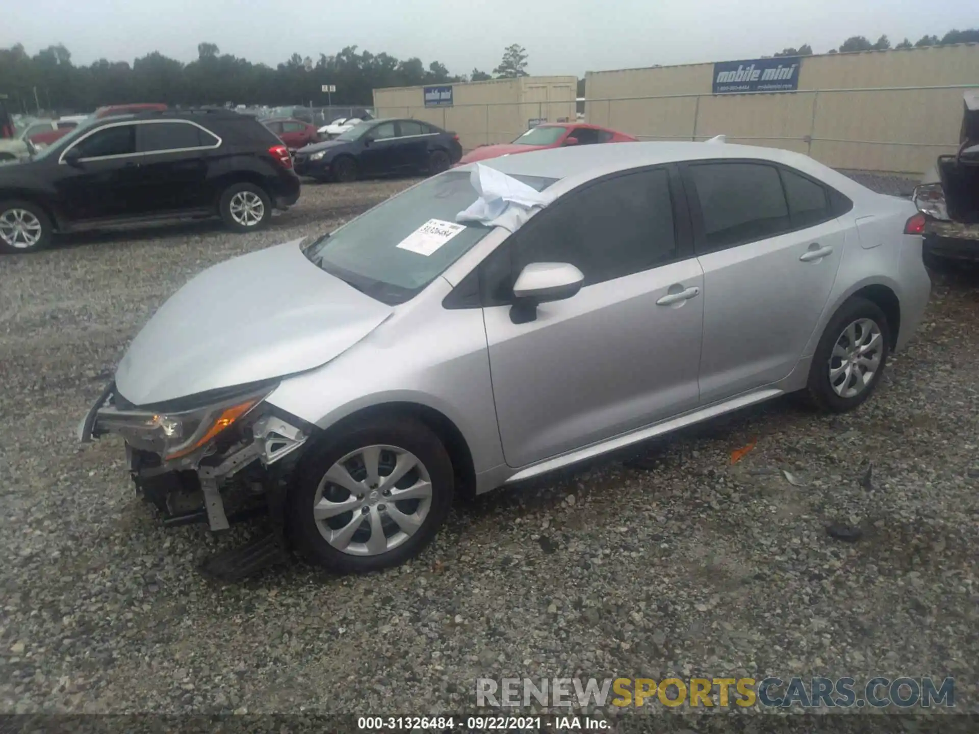 2 Photograph of a damaged car 5YFEPMAE2MP260091 TOYOTA COROLLA 2021