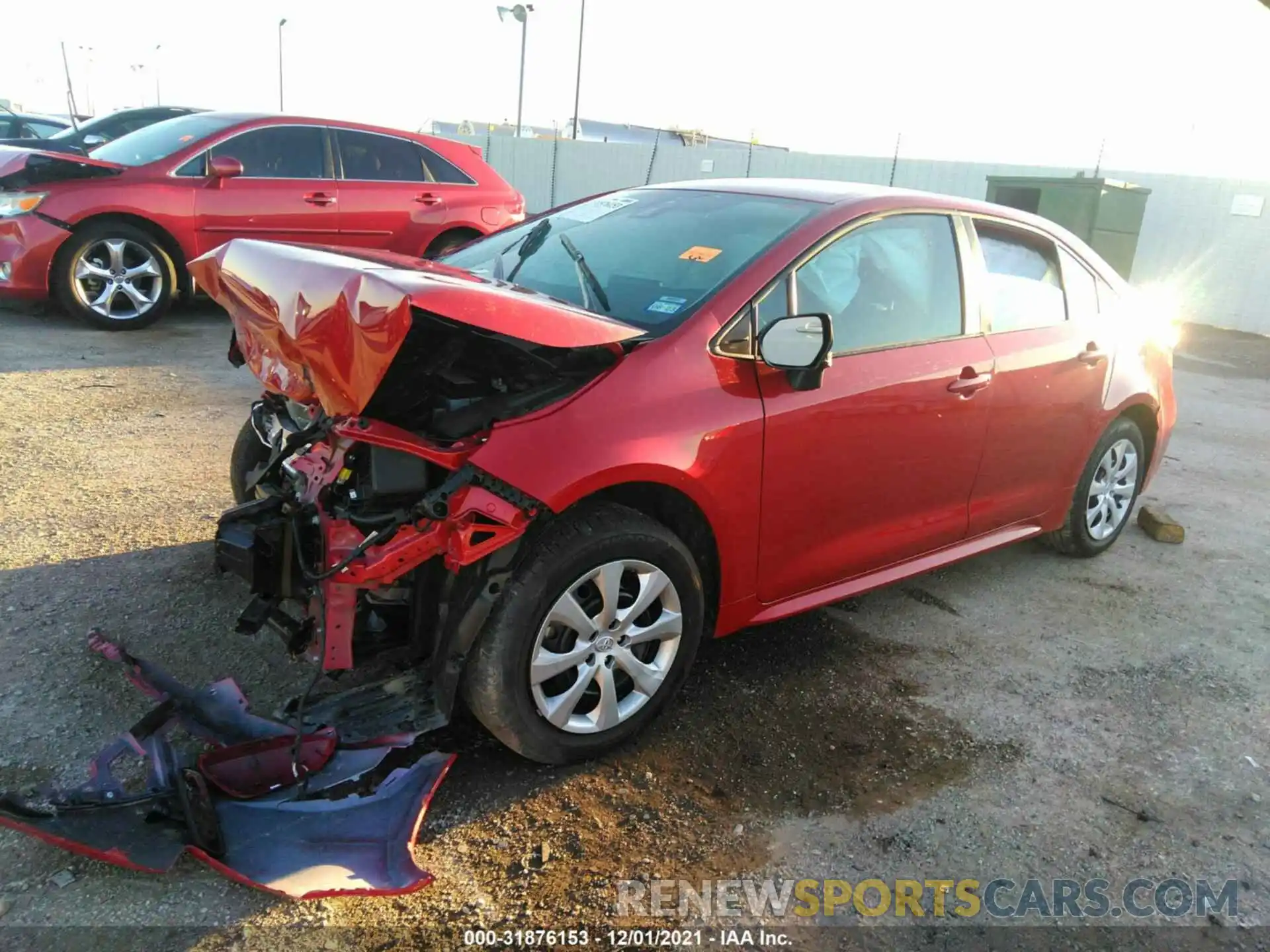 2 Photograph of a damaged car 5YFEPMAE2MP261760 TOYOTA COROLLA 2021