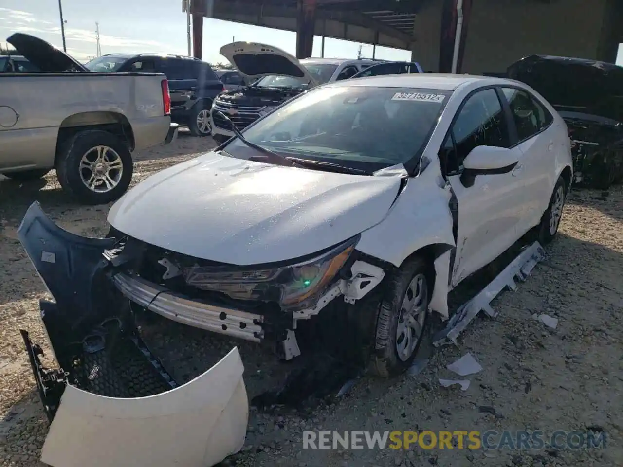 2 Photograph of a damaged car 5YFEPMAE2MP270569 TOYOTA COROLLA 2021