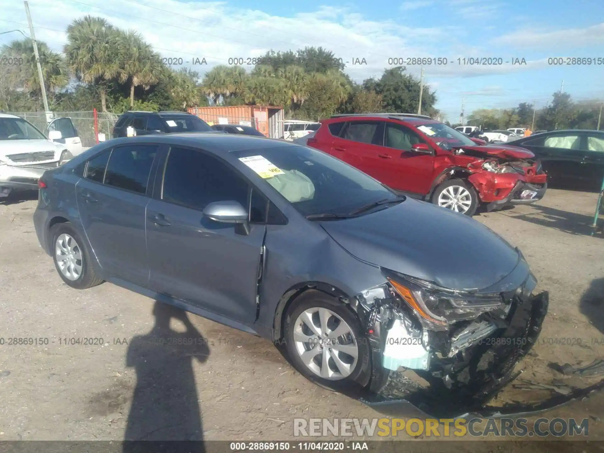 1 Photograph of a damaged car 5YFEPMAE3MP147024 TOYOTA COROLLA 2021