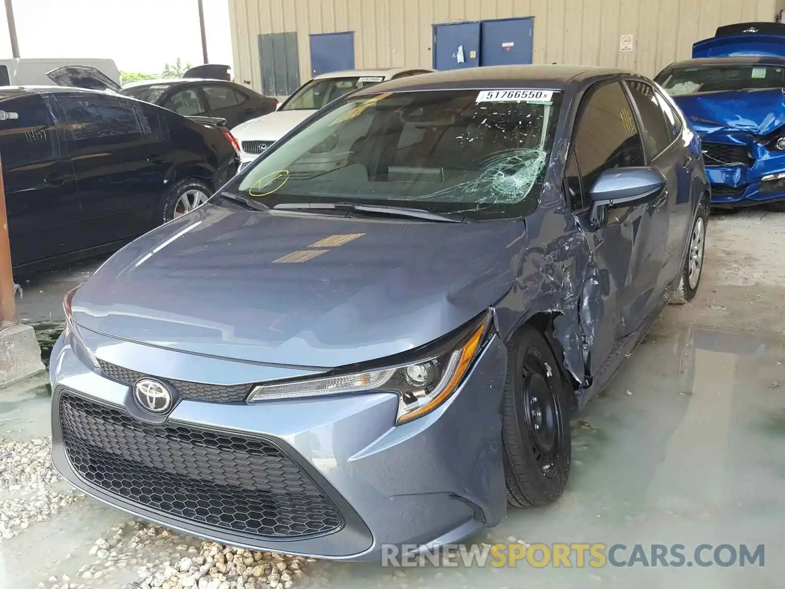 2 Photograph of a damaged car 5YFEPMAE3MP149145 TOYOTA COROLLA 2021