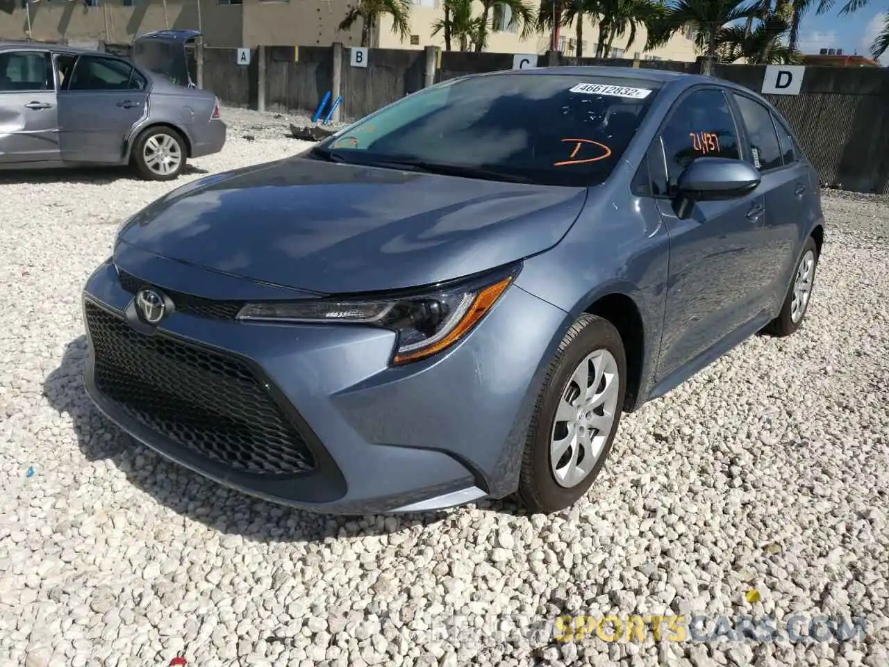 2 Photograph of a damaged car 5YFEPMAE3MP149324 TOYOTA COROLLA 2021