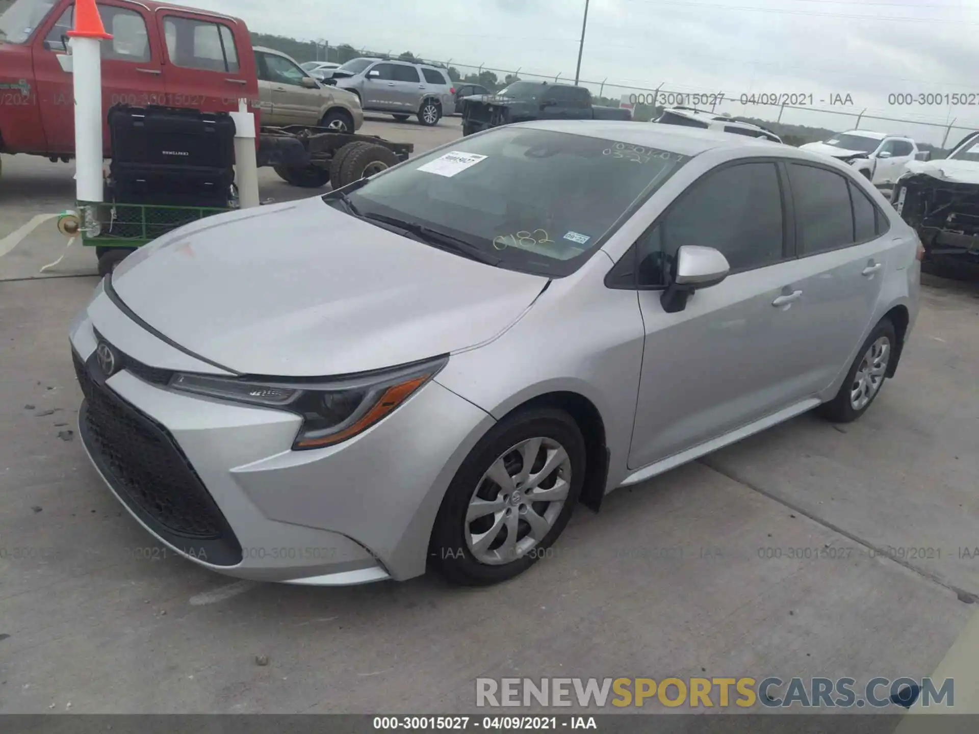 2 Photograph of a damaged car 5YFEPMAE3MP150182 TOYOTA COROLLA 2021