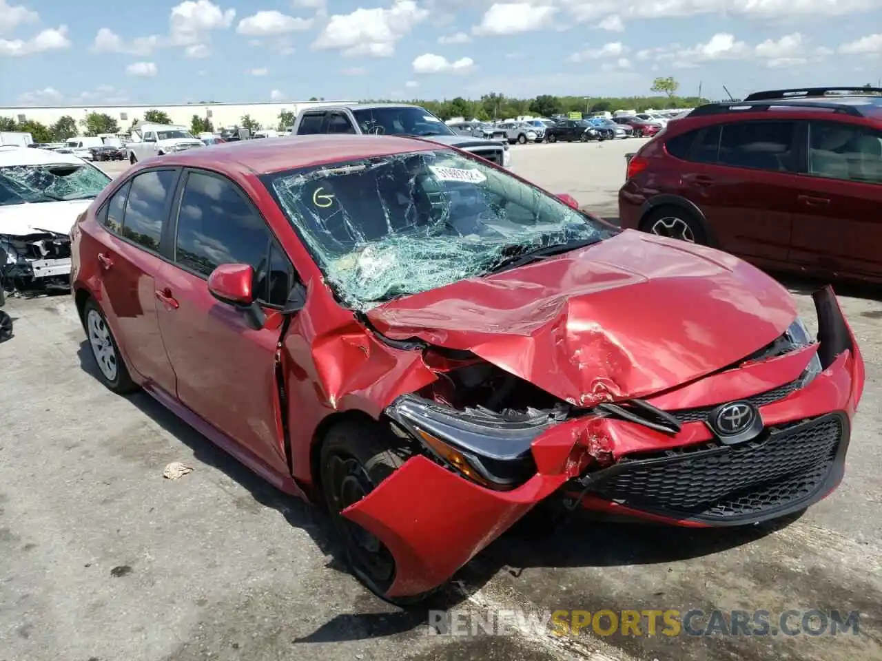 1 Photograph of a damaged car 5YFEPMAE3MP150800 TOYOTA COROLLA 2021