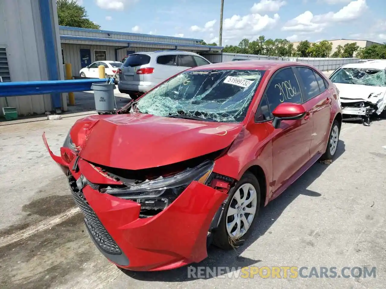 2 Photograph of a damaged car 5YFEPMAE3MP150800 TOYOTA COROLLA 2021