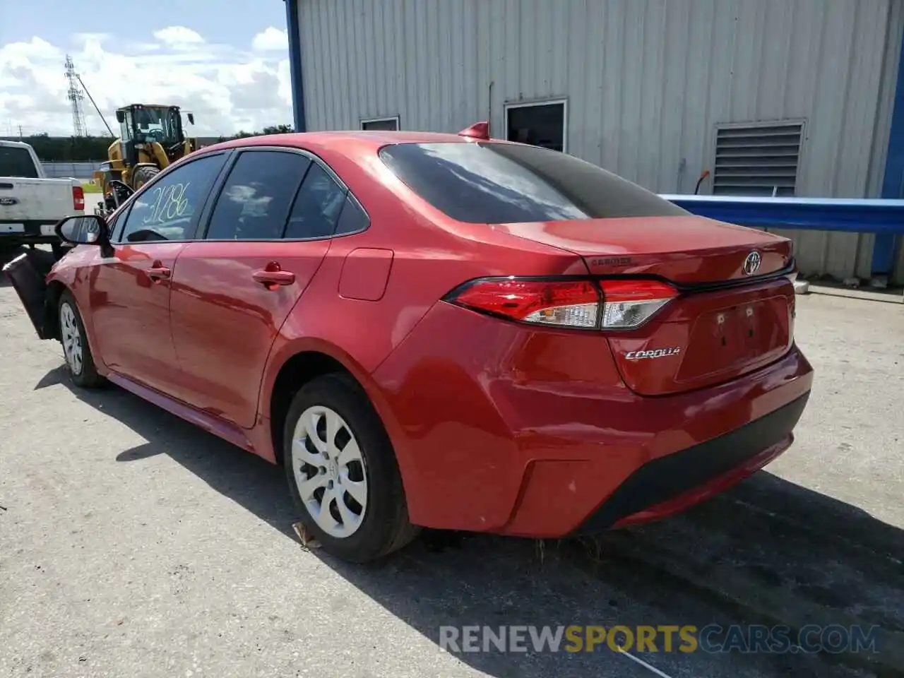 3 Photograph of a damaged car 5YFEPMAE3MP150800 TOYOTA COROLLA 2021