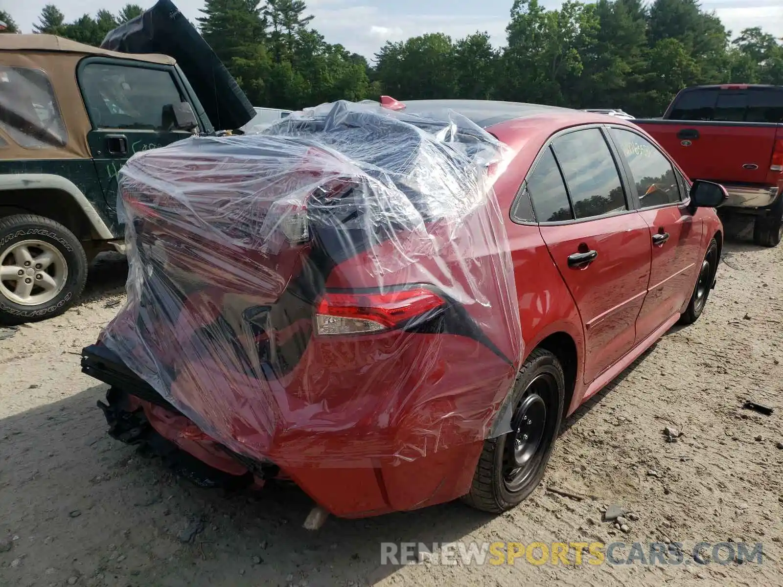 4 Фотография поврежденного автомобиля 5YFEPMAE3MP151123 TOYOTA COROLLA 2021