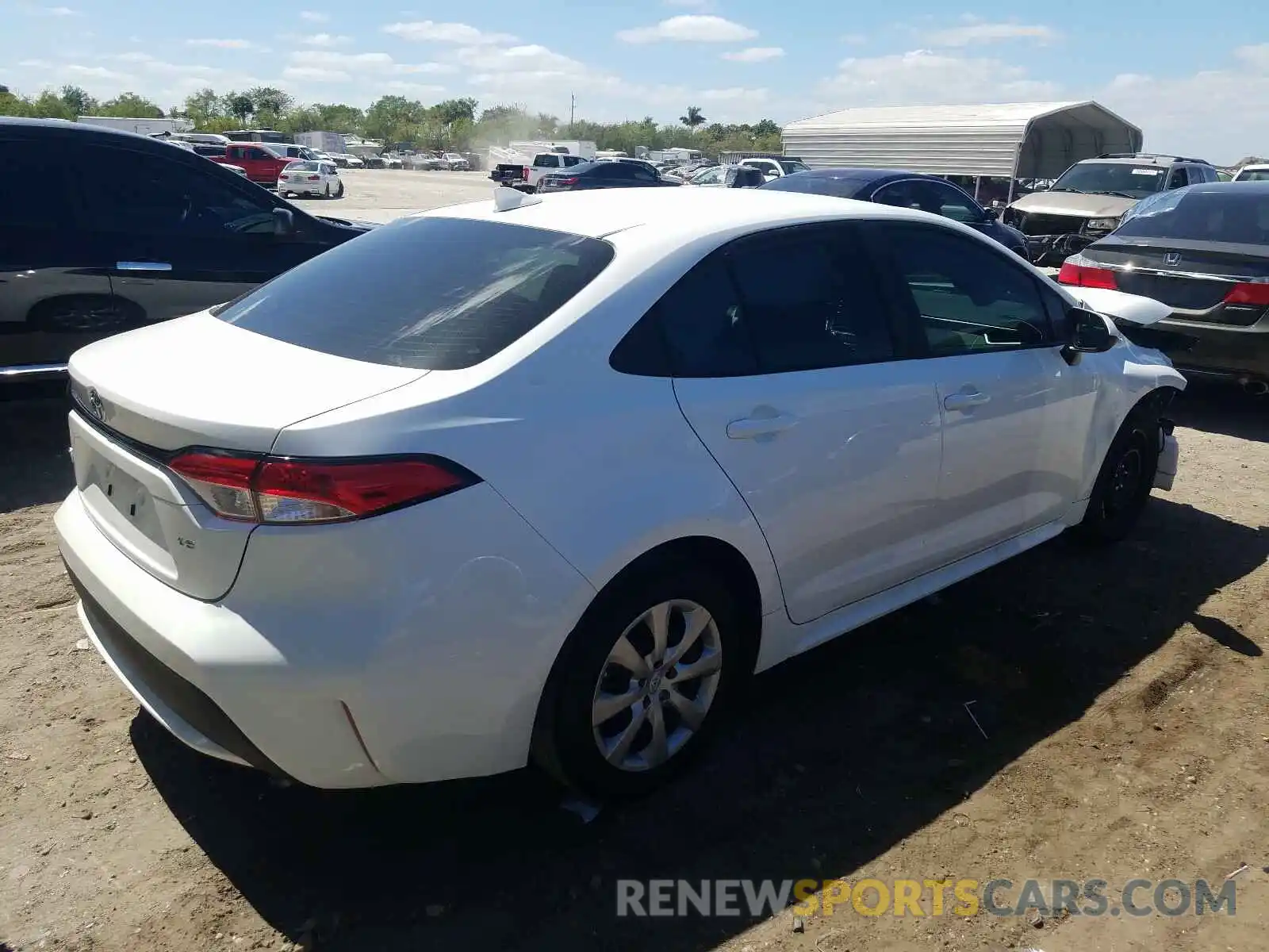 4 Photograph of a damaged car 5YFEPMAE3MP152255 TOYOTA COROLLA 2021