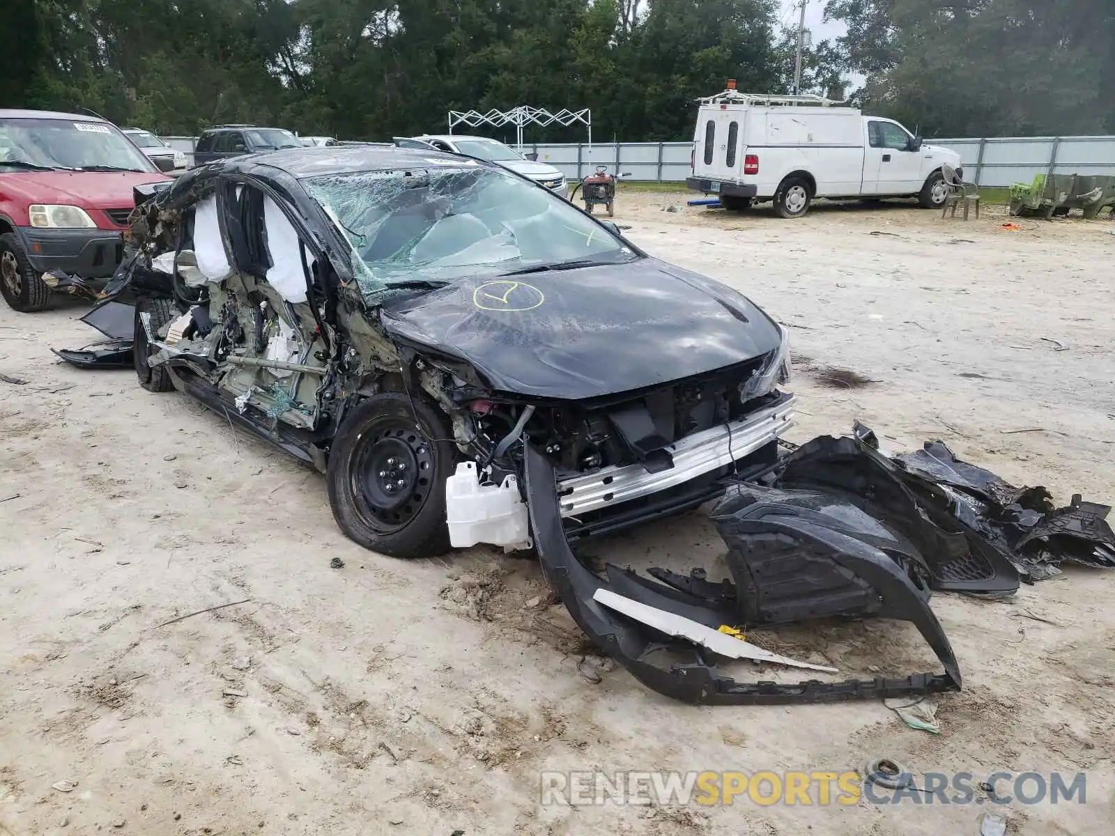 1 Photograph of a damaged car 5YFEPMAE3MP152451 TOYOTA COROLLA 2021