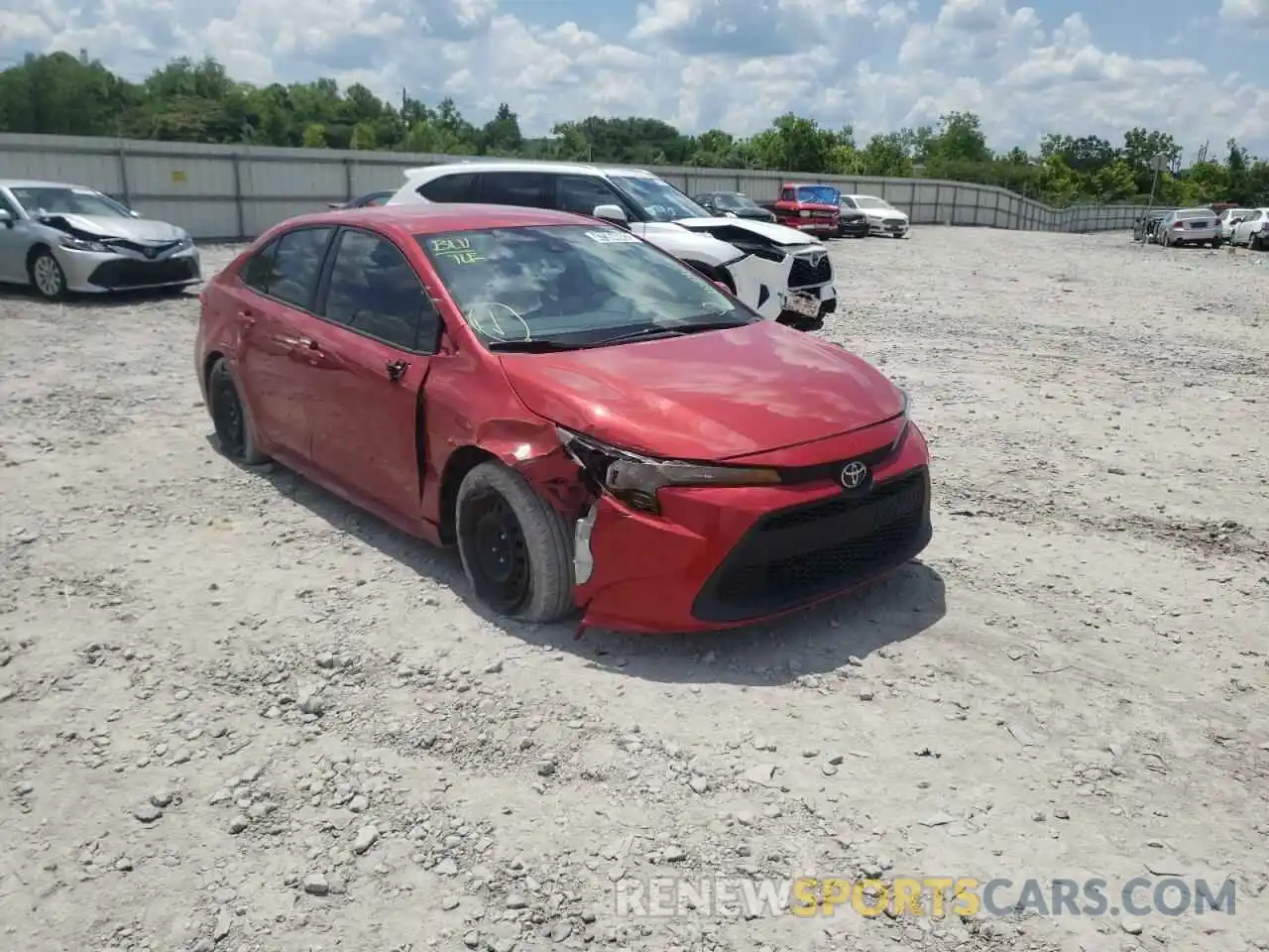 1 Photograph of a damaged car 5YFEPMAE3MP155172 TOYOTA COROLLA 2021