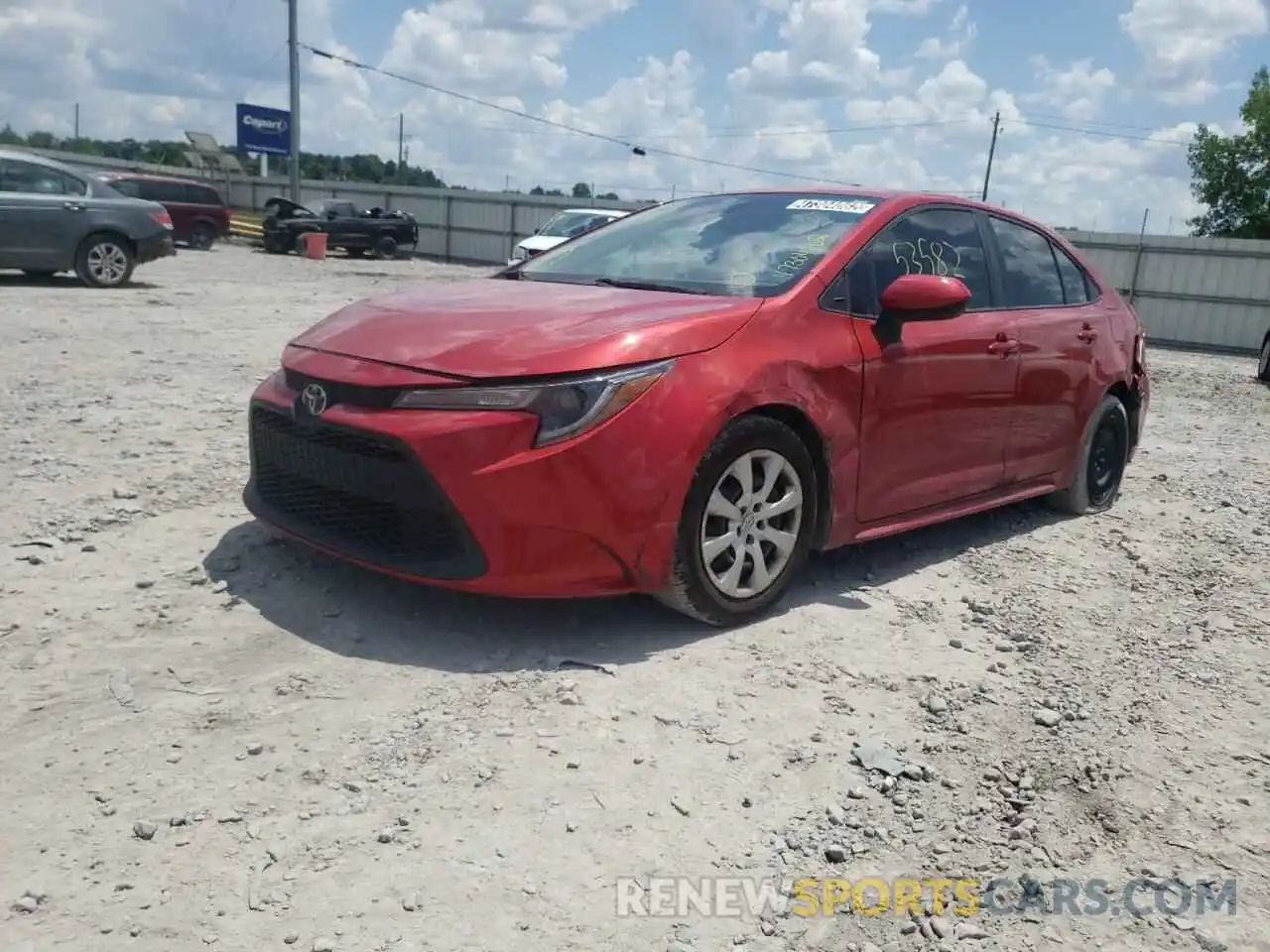 2 Photograph of a damaged car 5YFEPMAE3MP155172 TOYOTA COROLLA 2021