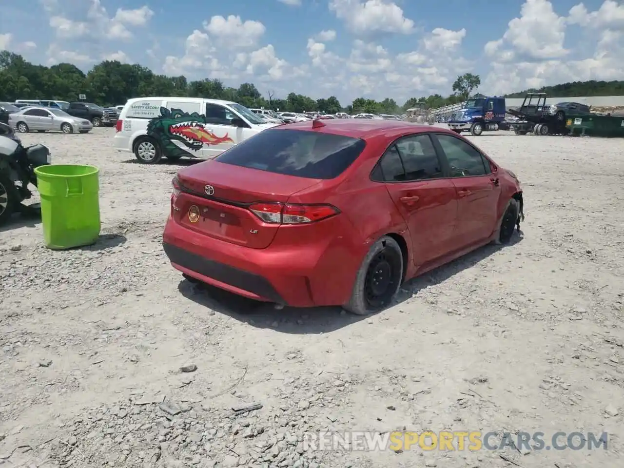 4 Photograph of a damaged car 5YFEPMAE3MP155172 TOYOTA COROLLA 2021