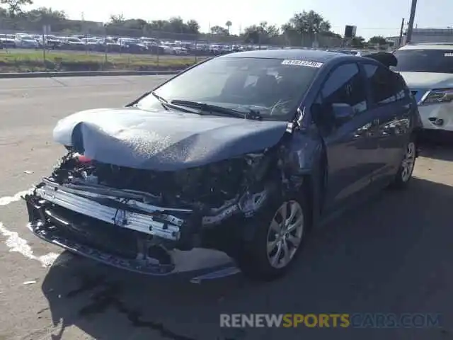 2 Photograph of a damaged car 5YFEPMAE3MP155284 TOYOTA COROLLA 2021