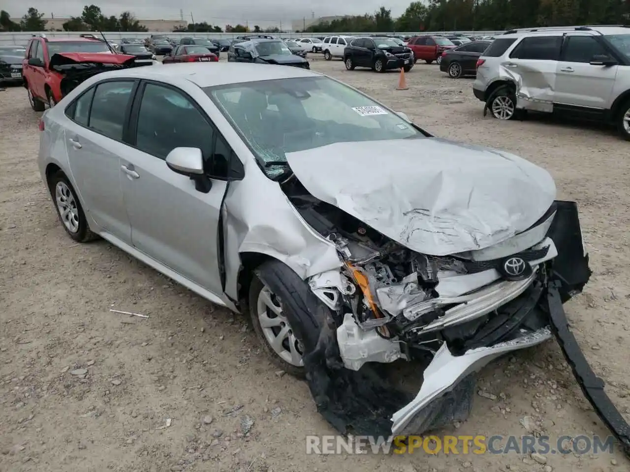 1 Photograph of a damaged car 5YFEPMAE3MP155348 TOYOTA COROLLA 2021