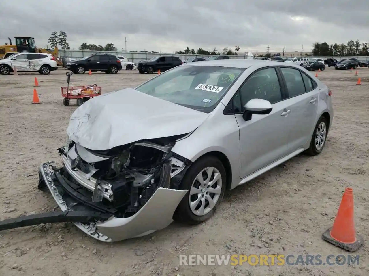 2 Photograph of a damaged car 5YFEPMAE3MP155348 TOYOTA COROLLA 2021