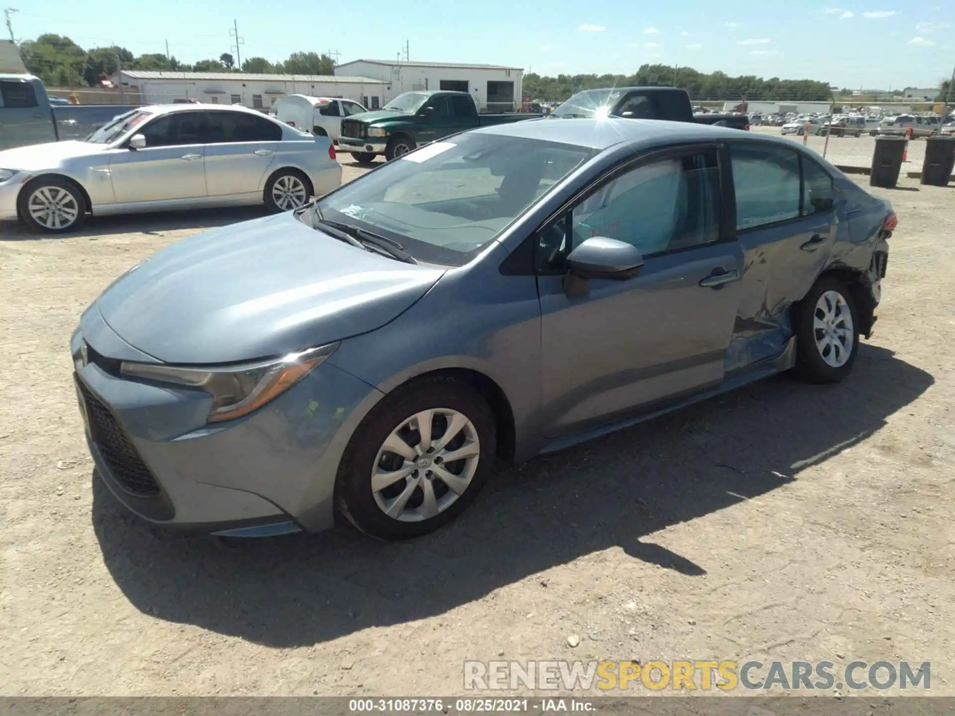 2 Photograph of a damaged car 5YFEPMAE3MP157116 TOYOTA COROLLA 2021