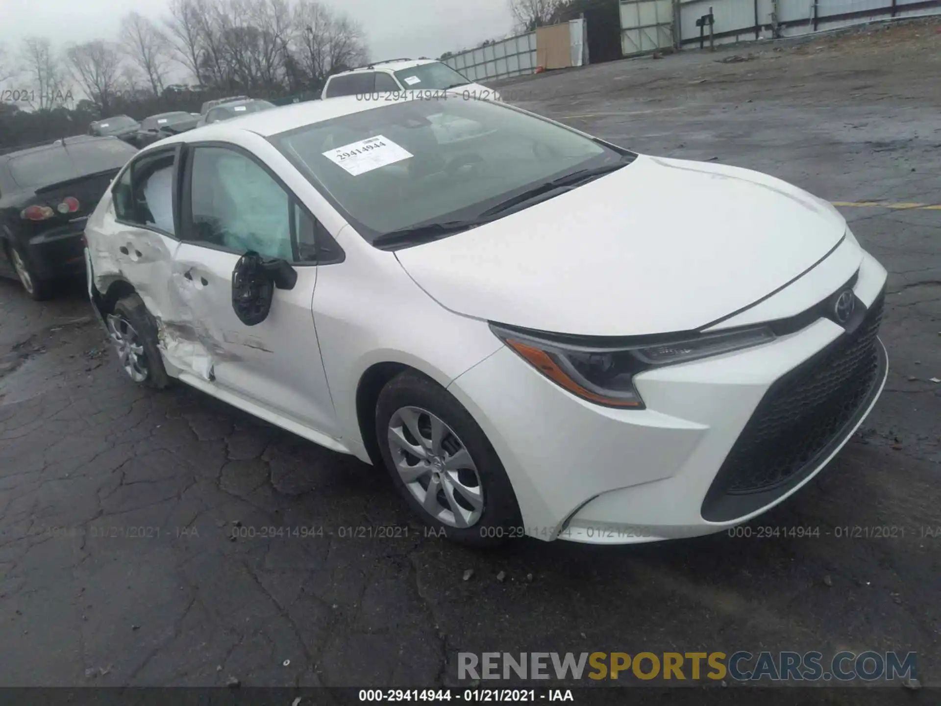 1 Photograph of a damaged car 5YFEPMAE3MP158069 TOYOTA COROLLA 2021