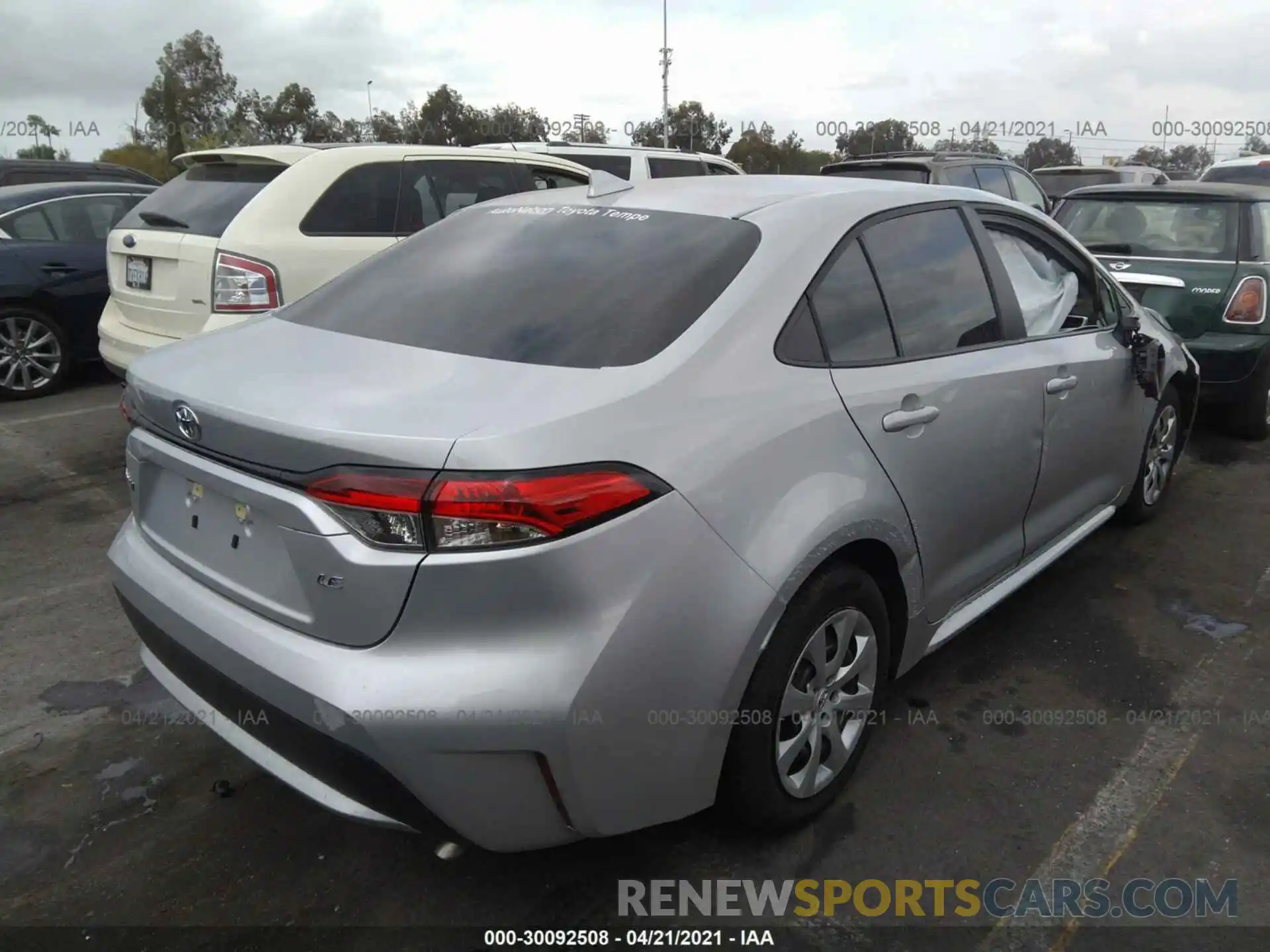 4 Photograph of a damaged car 5YFEPMAE3MP158539 TOYOTA COROLLA 2021