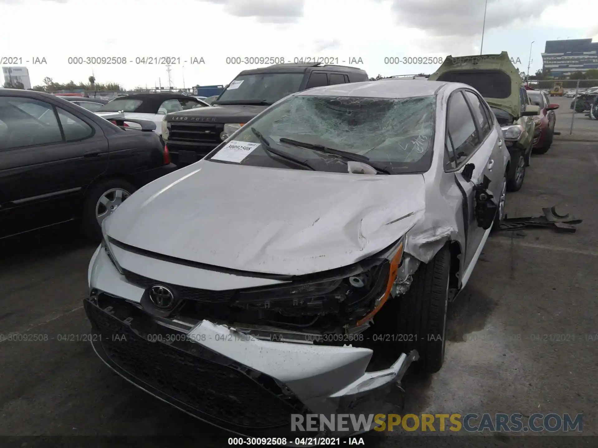 6 Photograph of a damaged car 5YFEPMAE3MP158539 TOYOTA COROLLA 2021