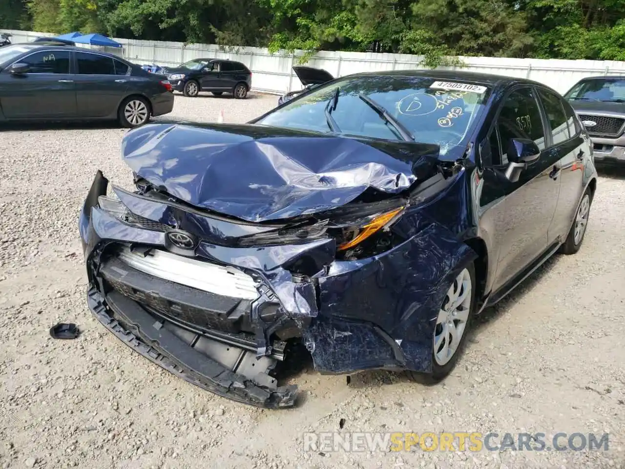 2 Photograph of a damaged car 5YFEPMAE3MP162445 TOYOTA COROLLA 2021