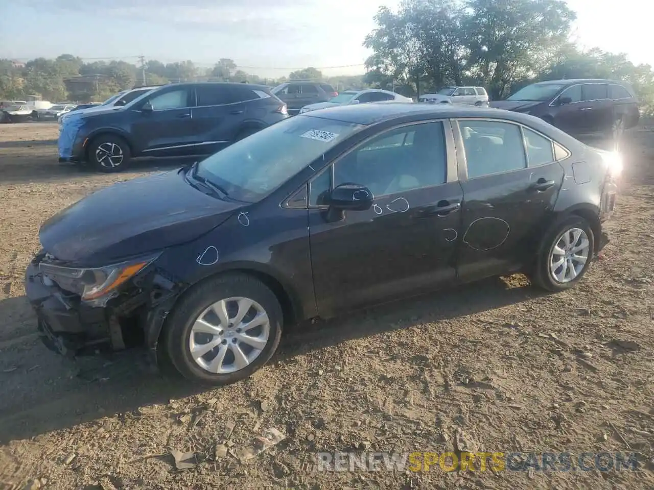 1 Photograph of a damaged car 5YFEPMAE3MP162834 TOYOTA COROLLA 2021