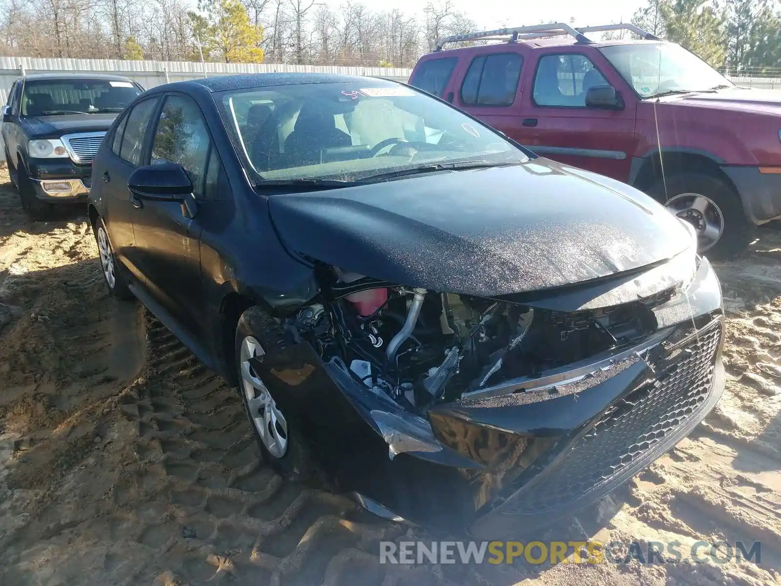 1 Photograph of a damaged car 5YFEPMAE3MP163143 TOYOTA COROLLA 2021