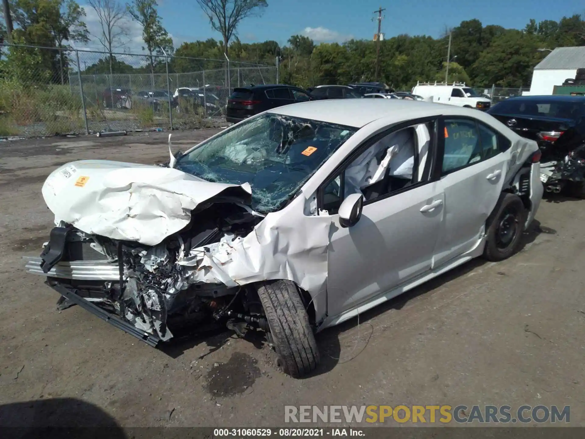 2 Photograph of a damaged car 5YFEPMAE3MP163594 TOYOTA COROLLA 2021