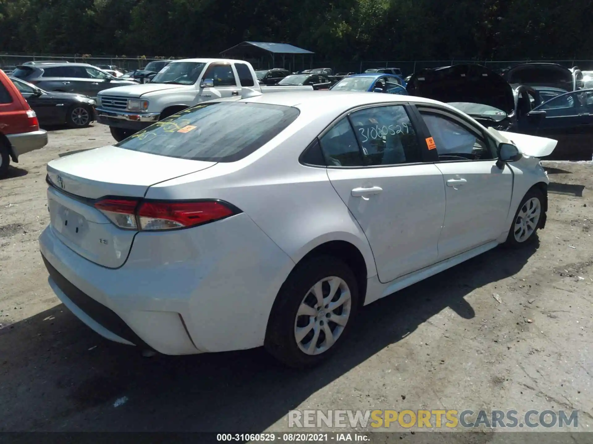 4 Photograph of a damaged car 5YFEPMAE3MP163594 TOYOTA COROLLA 2021