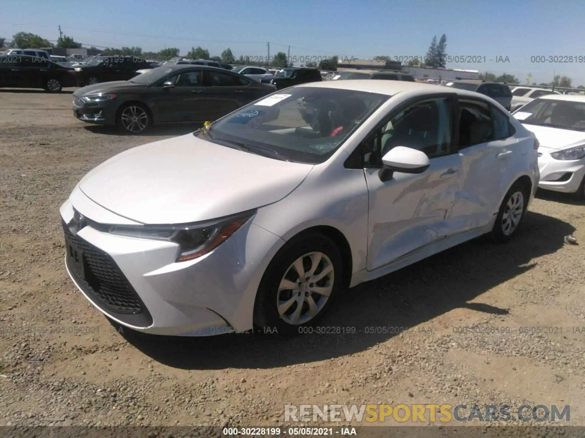 2 Photograph of a damaged car 5YFEPMAE3MP164468 TOYOTA COROLLA 2021