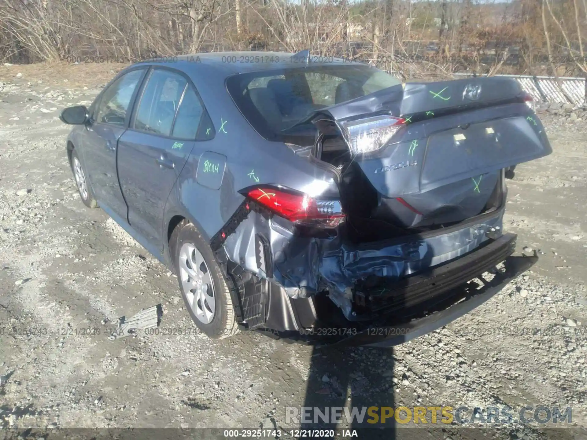 3 Фотография поврежденного автомобиля 5YFEPMAE3MP164647 TOYOTA COROLLA 2021
