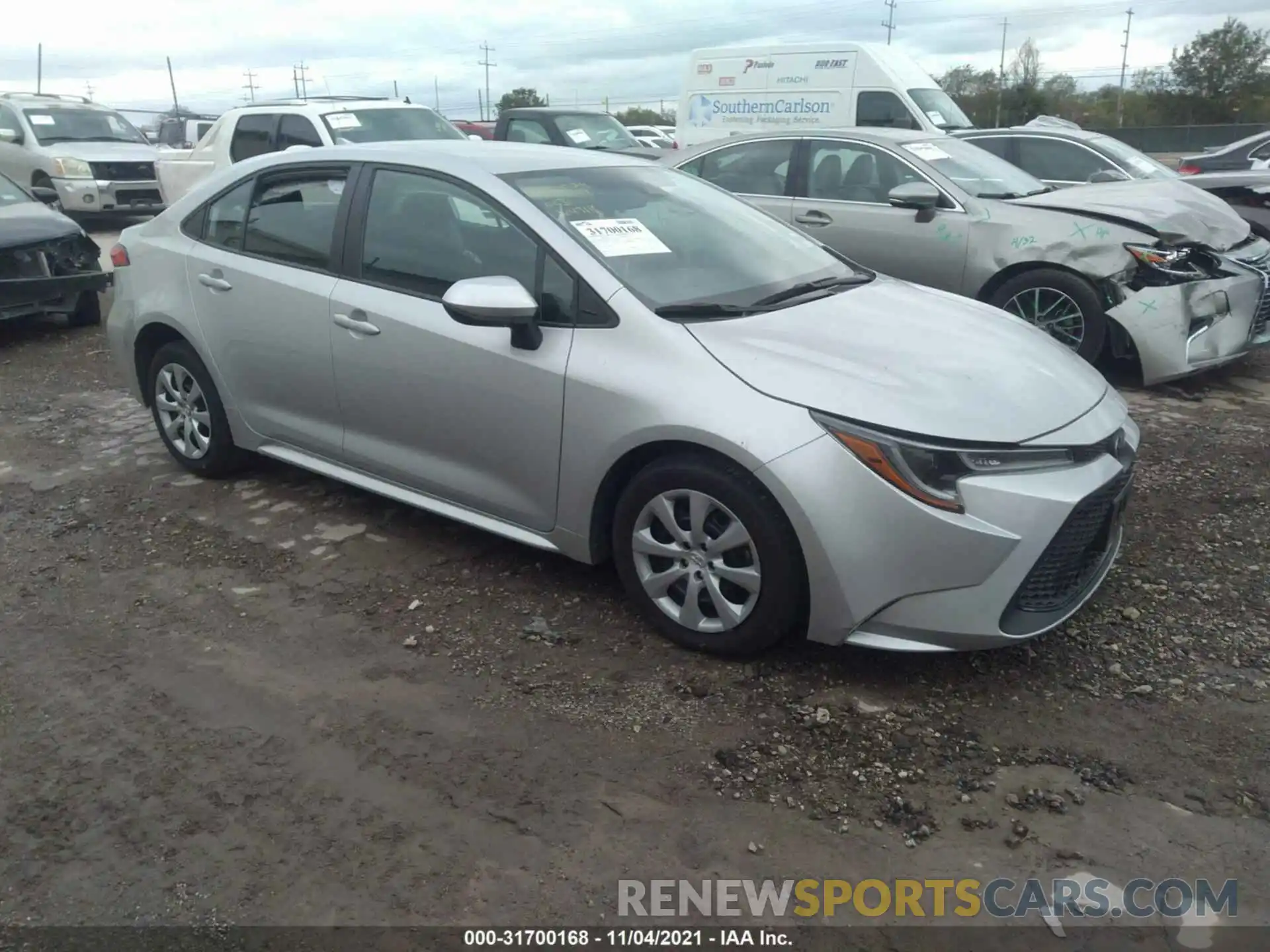 1 Photograph of a damaged car 5YFEPMAE3MP164714 TOYOTA COROLLA 2021