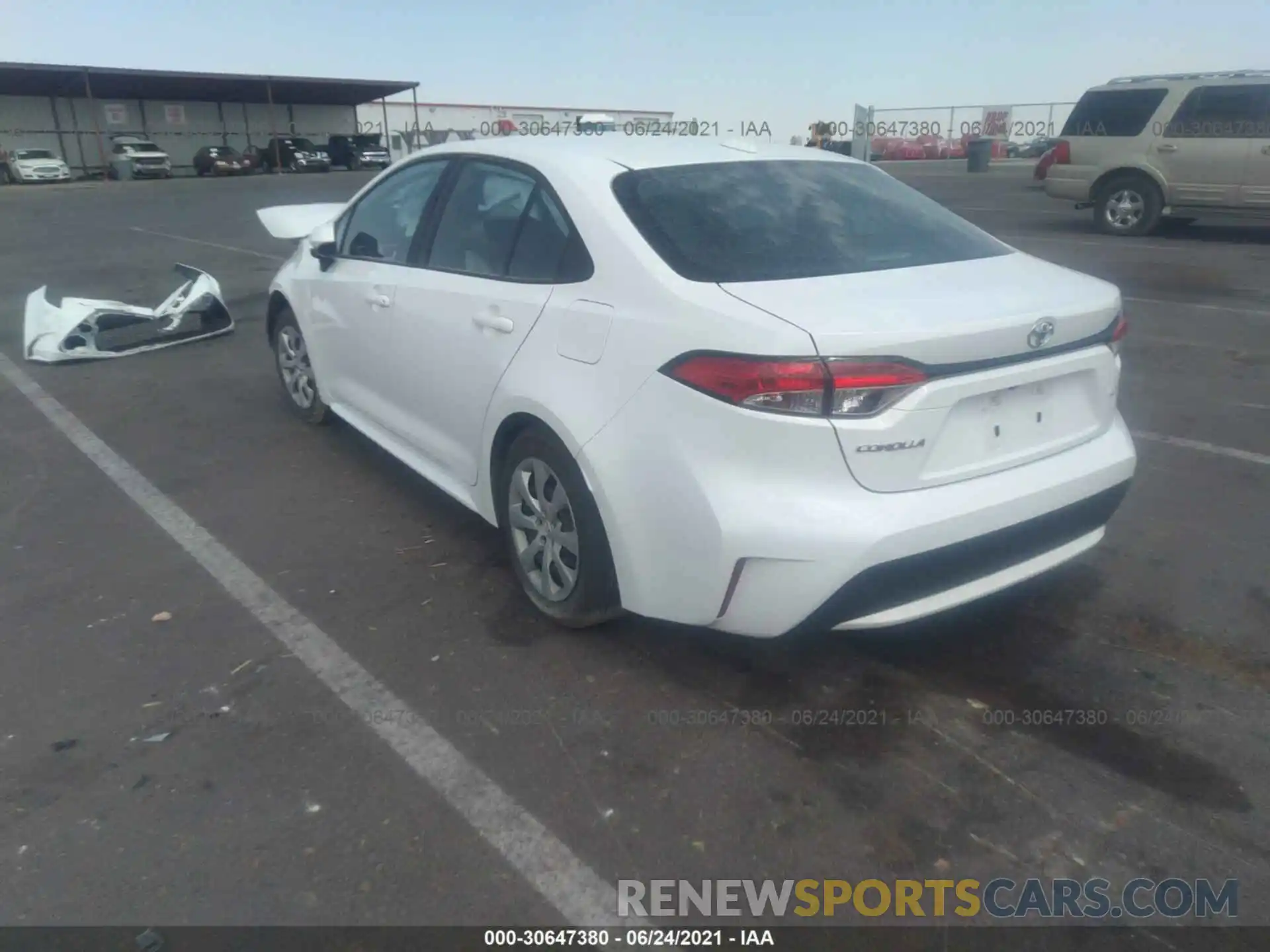 3 Photograph of a damaged car 5YFEPMAE3MP164891 TOYOTA COROLLA 2021