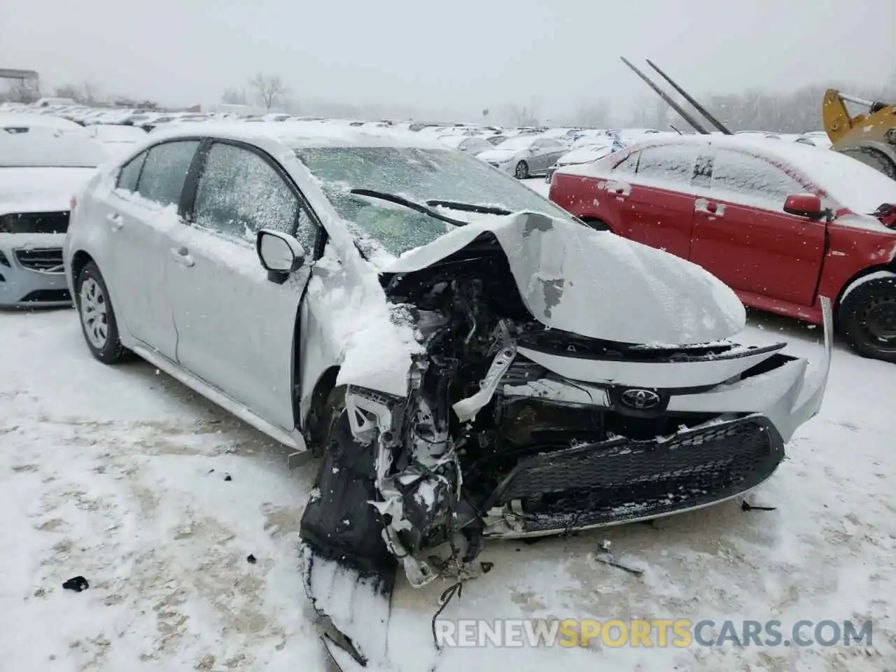 1 Photograph of a damaged car 5YFEPMAE3MP165474 TOYOTA COROLLA 2021