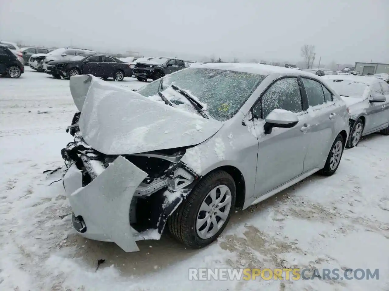 2 Photograph of a damaged car 5YFEPMAE3MP165474 TOYOTA COROLLA 2021