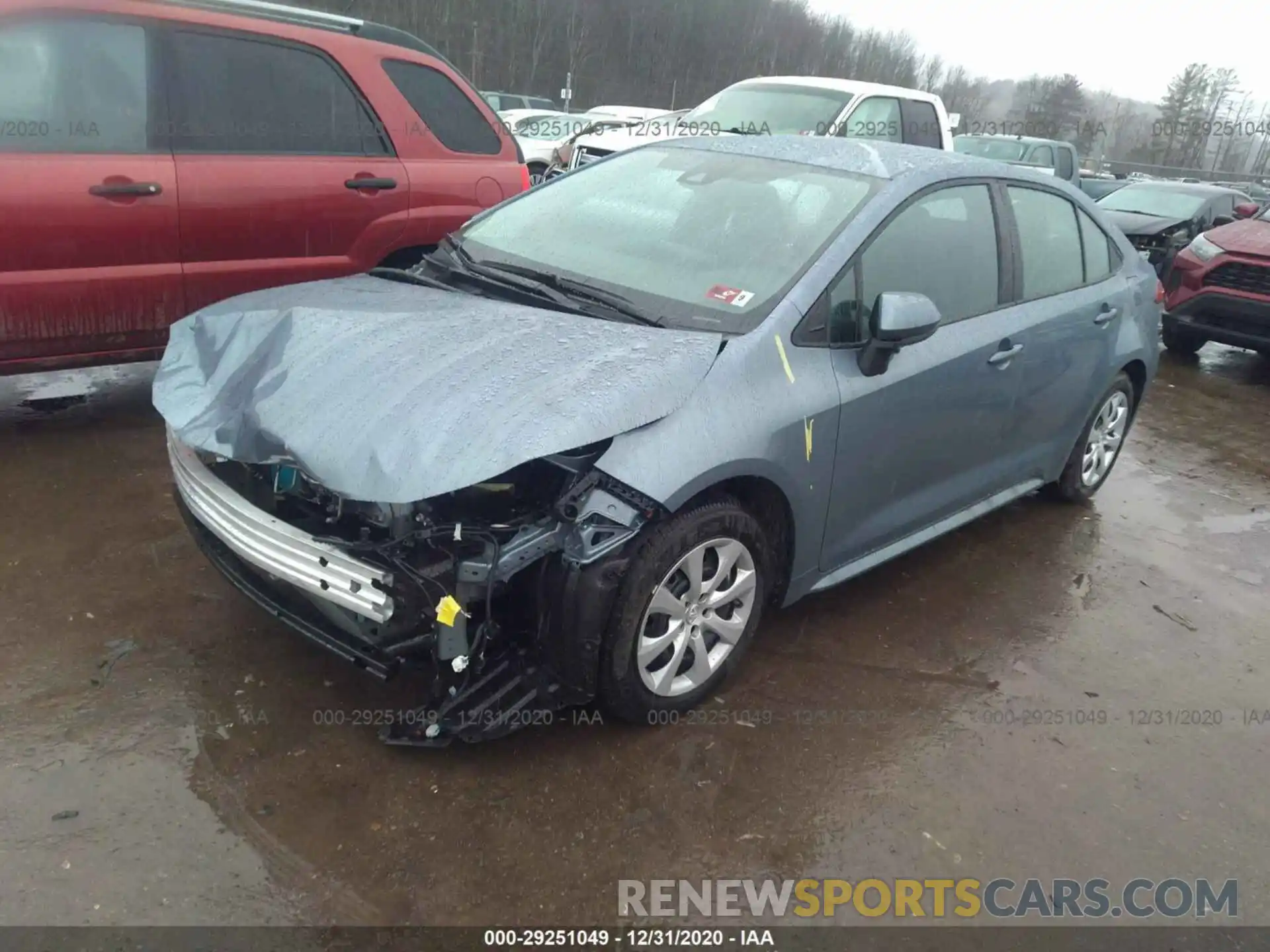 2 Photograph of a damaged car 5YFEPMAE3MP167015 TOYOTA COROLLA 2021