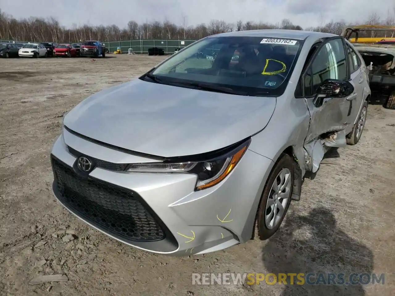 2 Photograph of a damaged car 5YFEPMAE3MP167077 TOYOTA COROLLA 2021