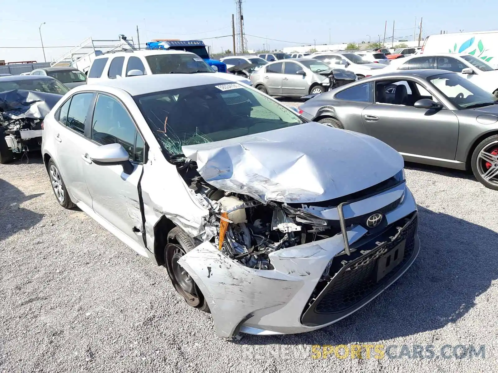 1 Photograph of a damaged car 5YFEPMAE3MP167337 TOYOTA COROLLA 2021