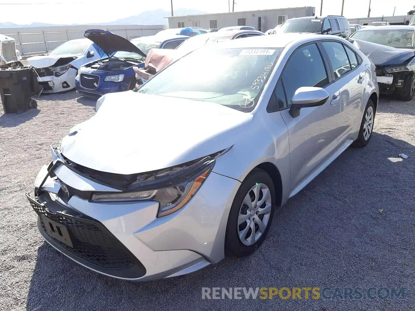 2 Photograph of a damaged car 5YFEPMAE3MP167337 TOYOTA COROLLA 2021