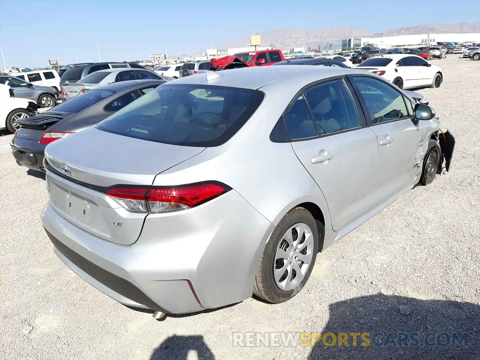 4 Photograph of a damaged car 5YFEPMAE3MP167337 TOYOTA COROLLA 2021